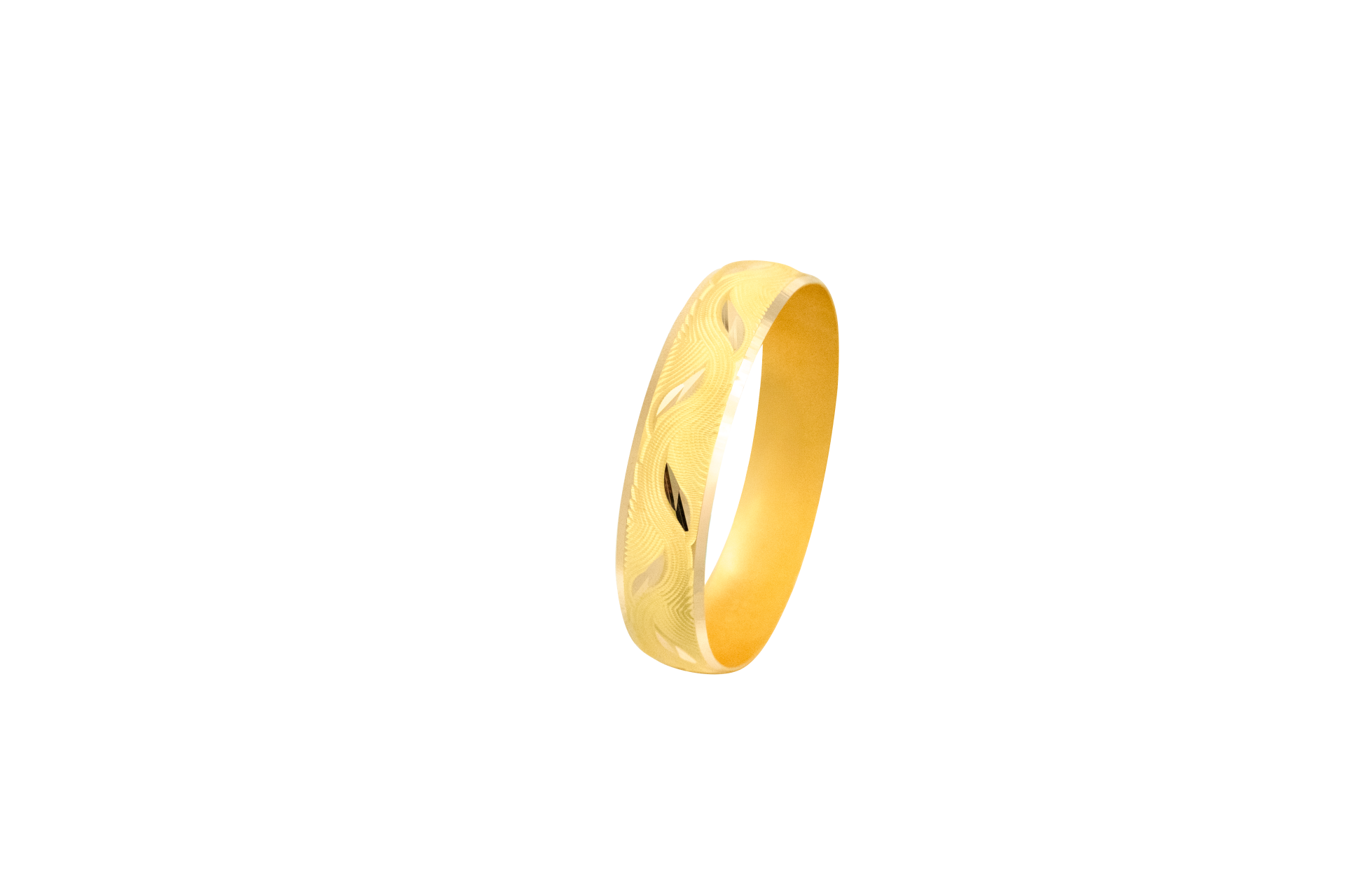 22 Ayar Yaprak Çizim Detaylı Mega Altın Bilezik 70 Gr