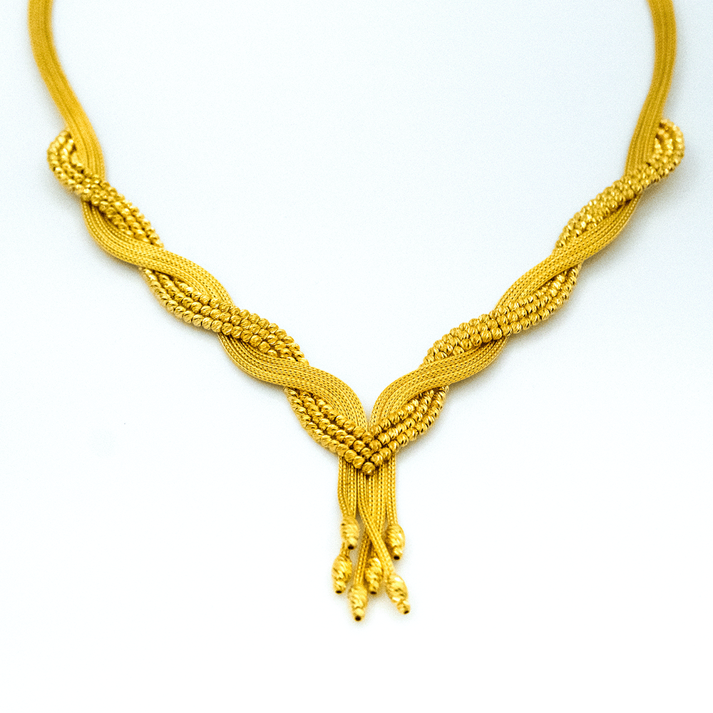 14 Ayar Kraliçe Yansıması Altın Gerdanlık