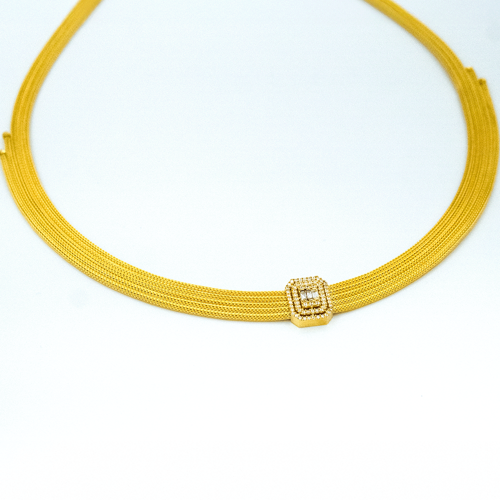 14 Ayar Ayışığı Zerafeti Altın Gerdanlık