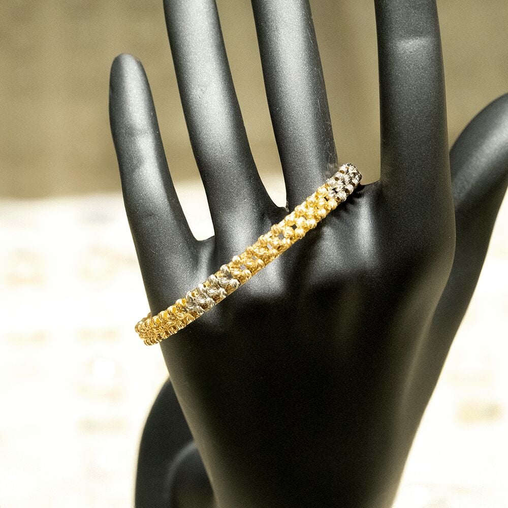 14 Ayar Dorikalı Detay Kelepçe Altın Bileklik