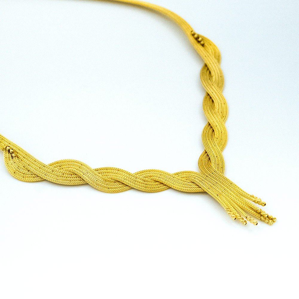 14 Ayar Efsun Damlaları Altın Gerdanlık