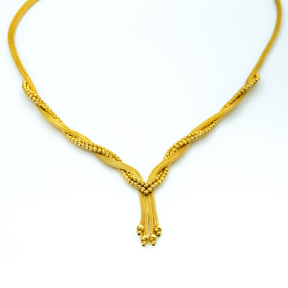 14 Ayar Şelale Fısıltısı Altın Gerdanlık